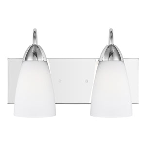 Generation Lighting. - 4420202-05 - Two Light Wall / Bath - Seville - Chrome