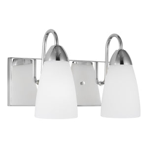 Generation Lighting. - 4420202-05 - Two Light Wall / Bath - Seville - Chrome