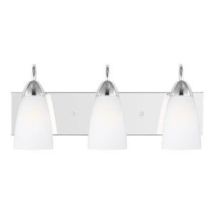 Generation Lighting. - 4420203-05 - Three Light Wall / Bath - Seville - Chrome