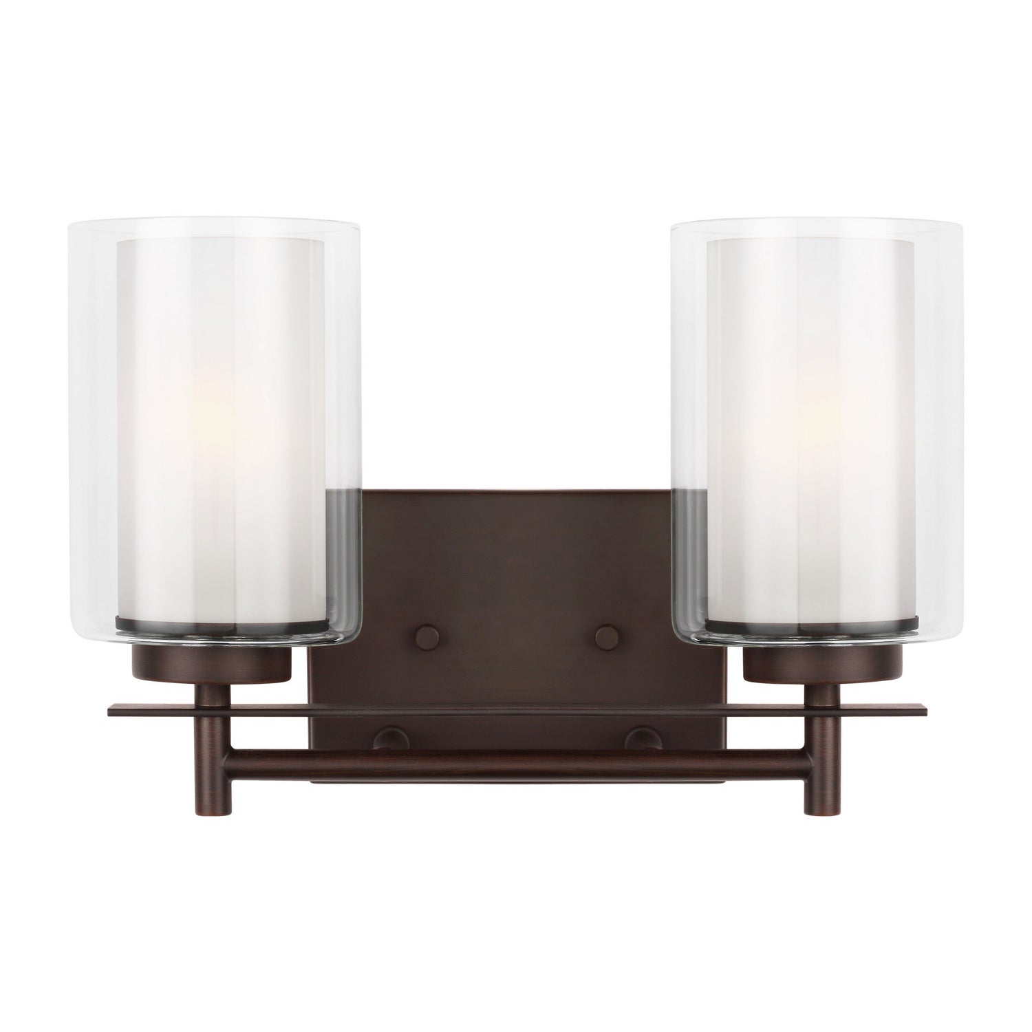 Generation Lighting. - 4437302-710 - Two Light Wall / Bath - Elmwood Park - Bronze