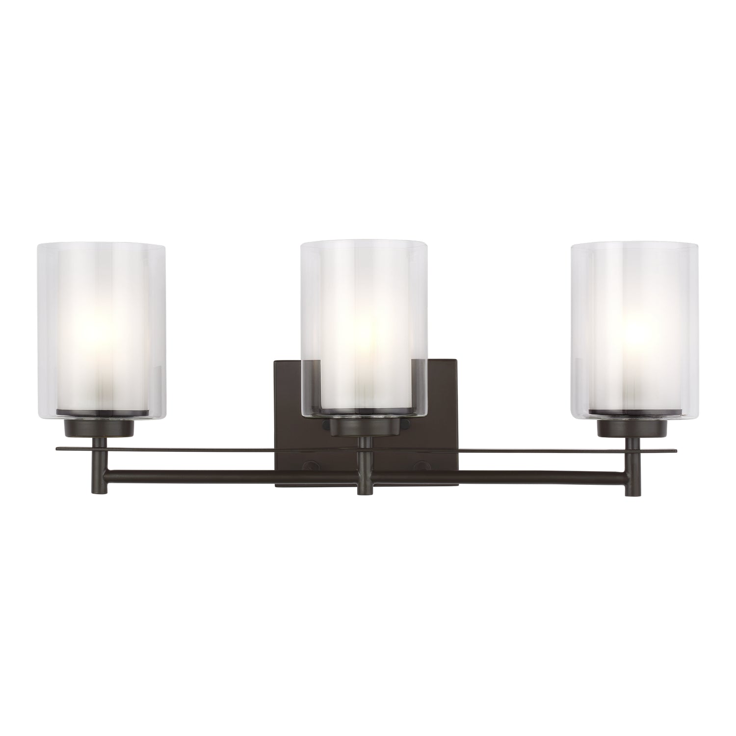 Generation Lighting. - 4437303-710 - Three Light Wall / Bath - Elmwood Park - Bronze