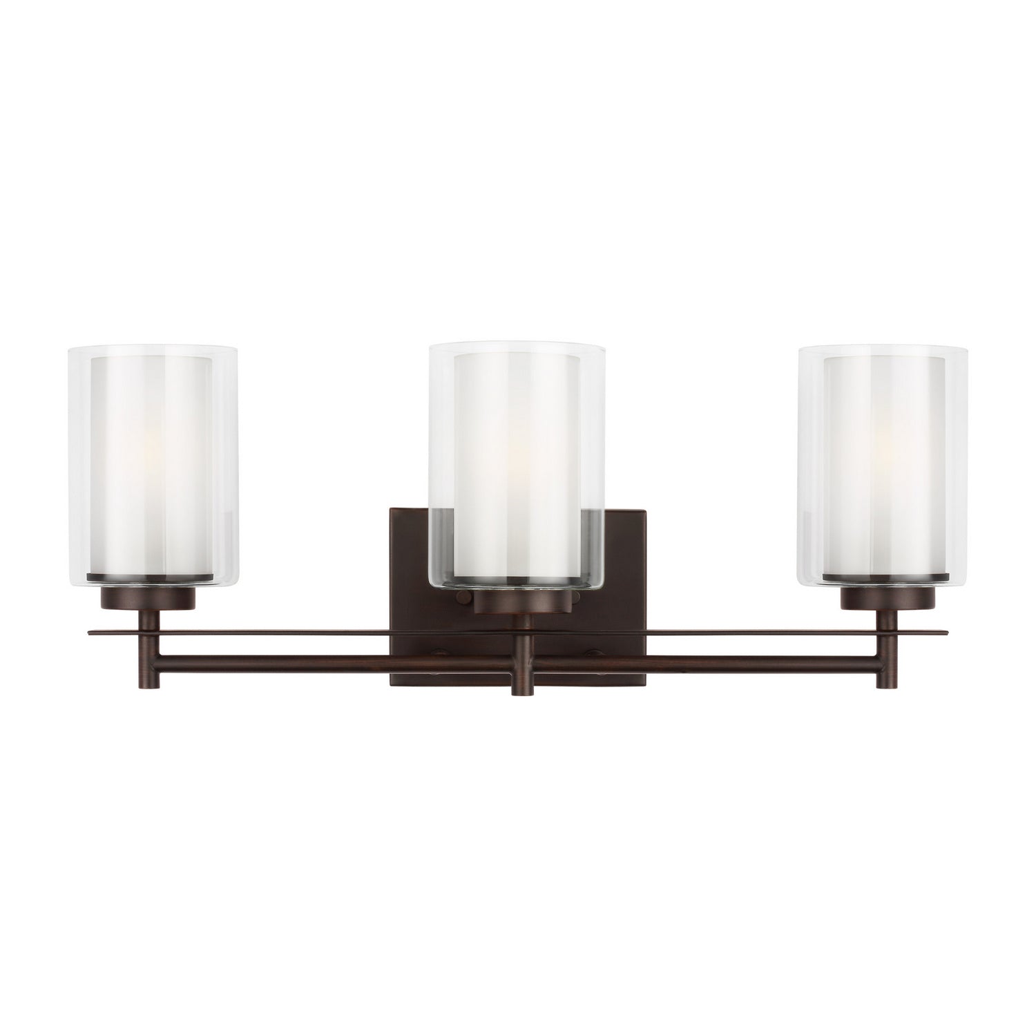 Generation Lighting. - 4437303-710 - Three Light Wall / Bath - Elmwood Park - Bronze