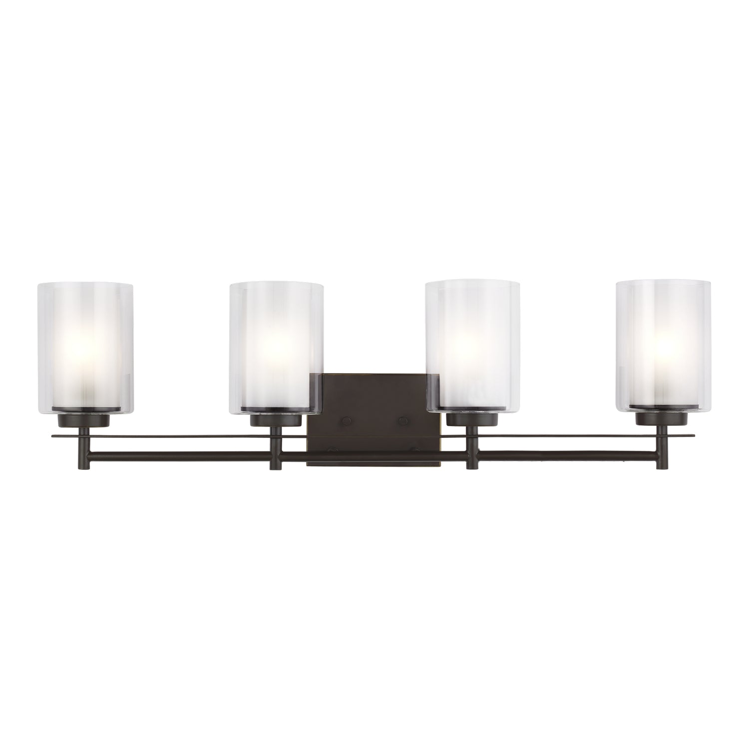 Generation Lighting. - 4437304-710 - Four Light Wall/ Bath - Elmwood Park - Bronze