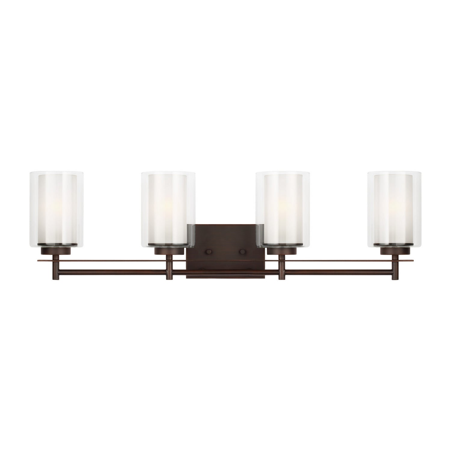 Generation Lighting. - 4437304EN3-710 - Four Light Wall/ Bath - Elmwood Park - Bronze