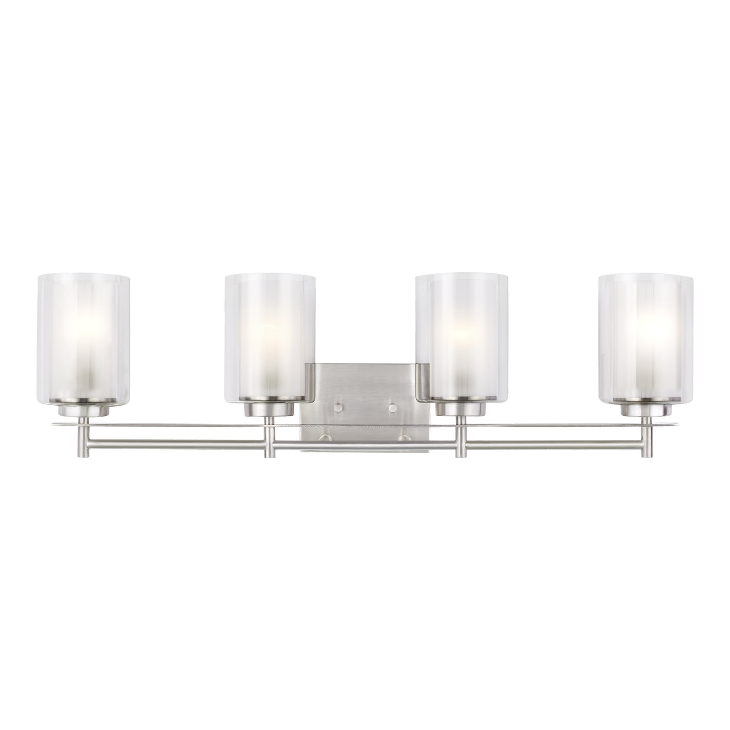 Generation Lighting. - 4437304EN3-962 - Four Light Wall / Bath - Elmwood Park - Brushed Nickel