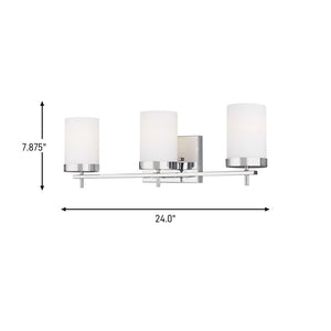Visual Comfort Studio - 4490303-05 - Three Light Wall / Bath - Zire - Chrome
