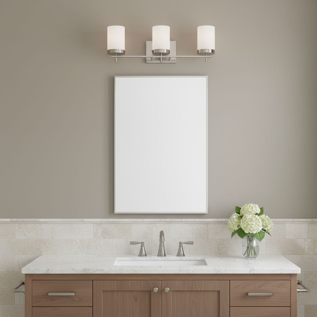 Visual Comfort Studio - 4490303-962 - Three Light Wall / Bath - Zire - Brushed Nickel