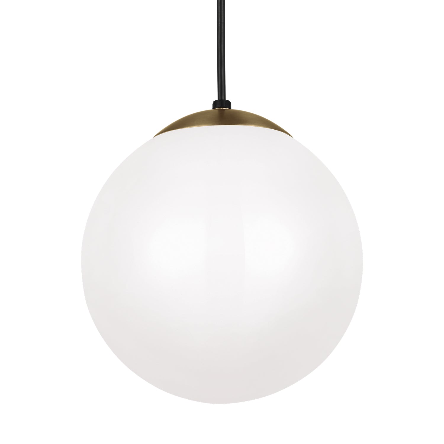 Visual Comfort Studio - 6020-848 - One Light Pendant - Leo - Hanging Globe - Satin Brass