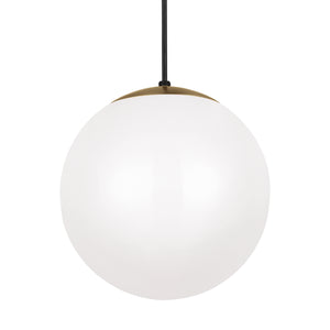 Visual Comfort Studio - 6022-848 - One Light Pendant - Leo - Hanging Globe - Satin Brass