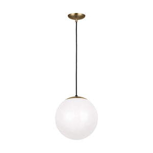 Visual Comfort Studio - 6022-848 - One Light Pendant - Leo - Hanging Globe - Satin Brass