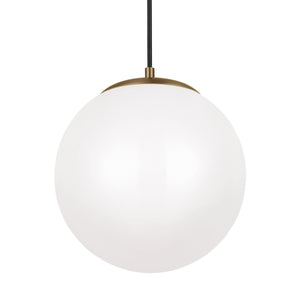 Visual Comfort Studio - 602293S-848 - LED Pendant - Leo - Hanging Globe - Satin Brass