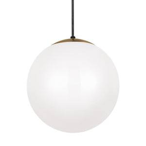 Visual Comfort Studio - 6024-848 - One Light Pendant - Leo - Hanging Globe - Satin Brass