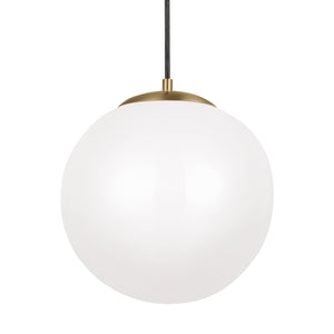 Visual Comfort Studio - 602493S-848 - LED Pendant - Leo - Hanging Globe - Satin Brass