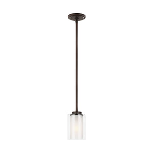 Generation Lighting. - 6137301-710 - One Light Mini-Pendant - Elmwood Park - Bronze