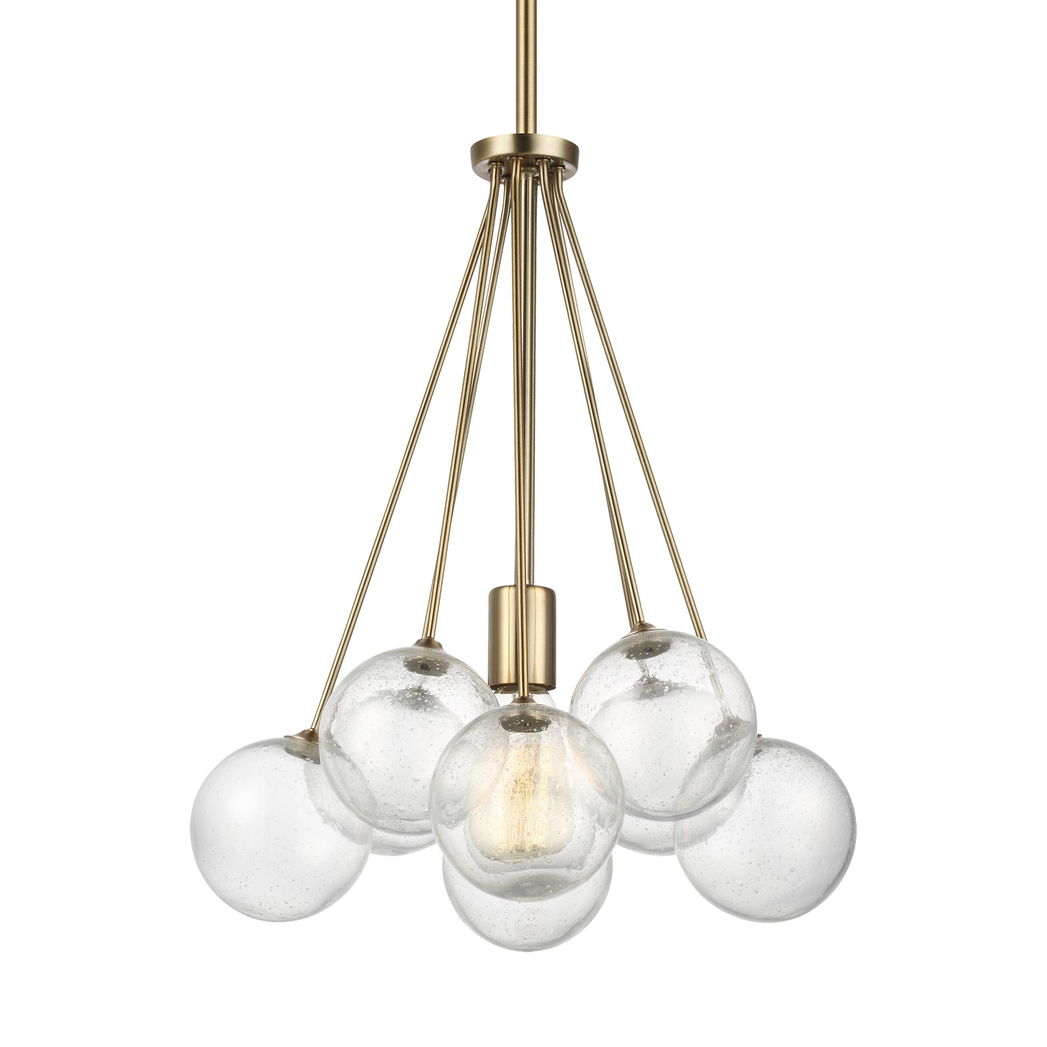 Visual Comfort Studio - 6514301-848 - One Light Pendant - Bronzeville - Satin Brass