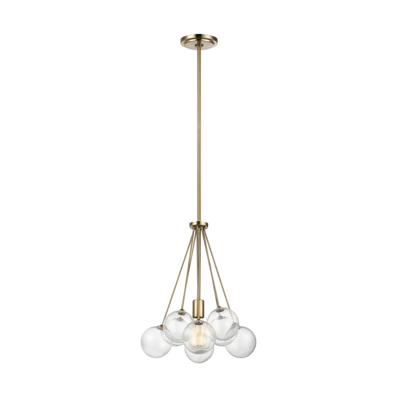 Visual Comfort Studio - 6514301-848 - One Light Pendant - Bronzeville - Satin Brass