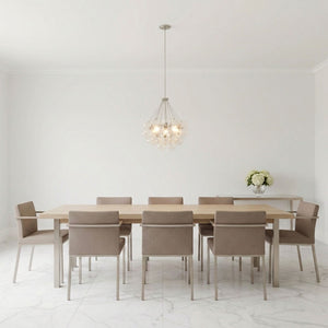 Visual Comfort Studio - 6514303-962 - Three Light Pendant - Bronzeville - Brushed Nickel