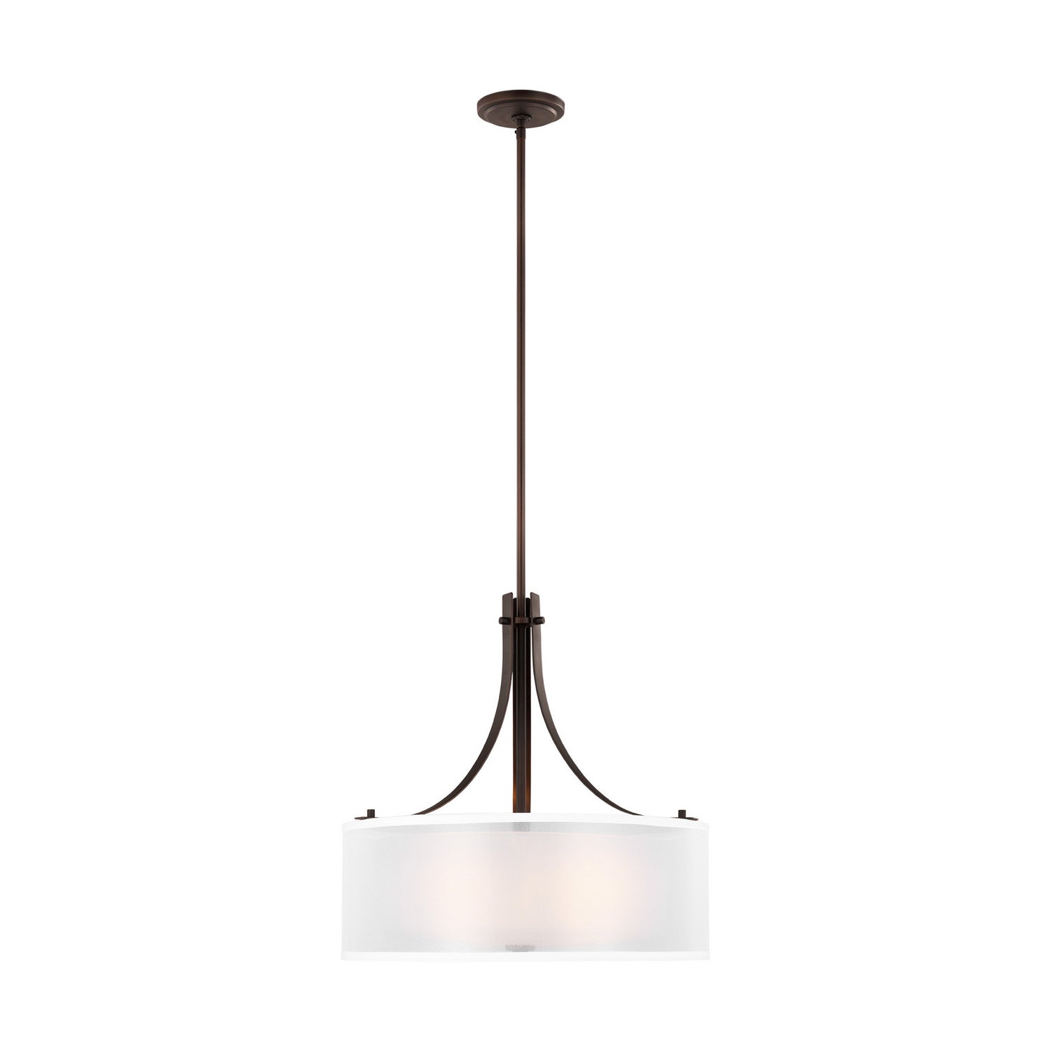 Generation Lighting. - 6537303EN3-710 - Three Light Pendant - Elmwood Park - Bronze