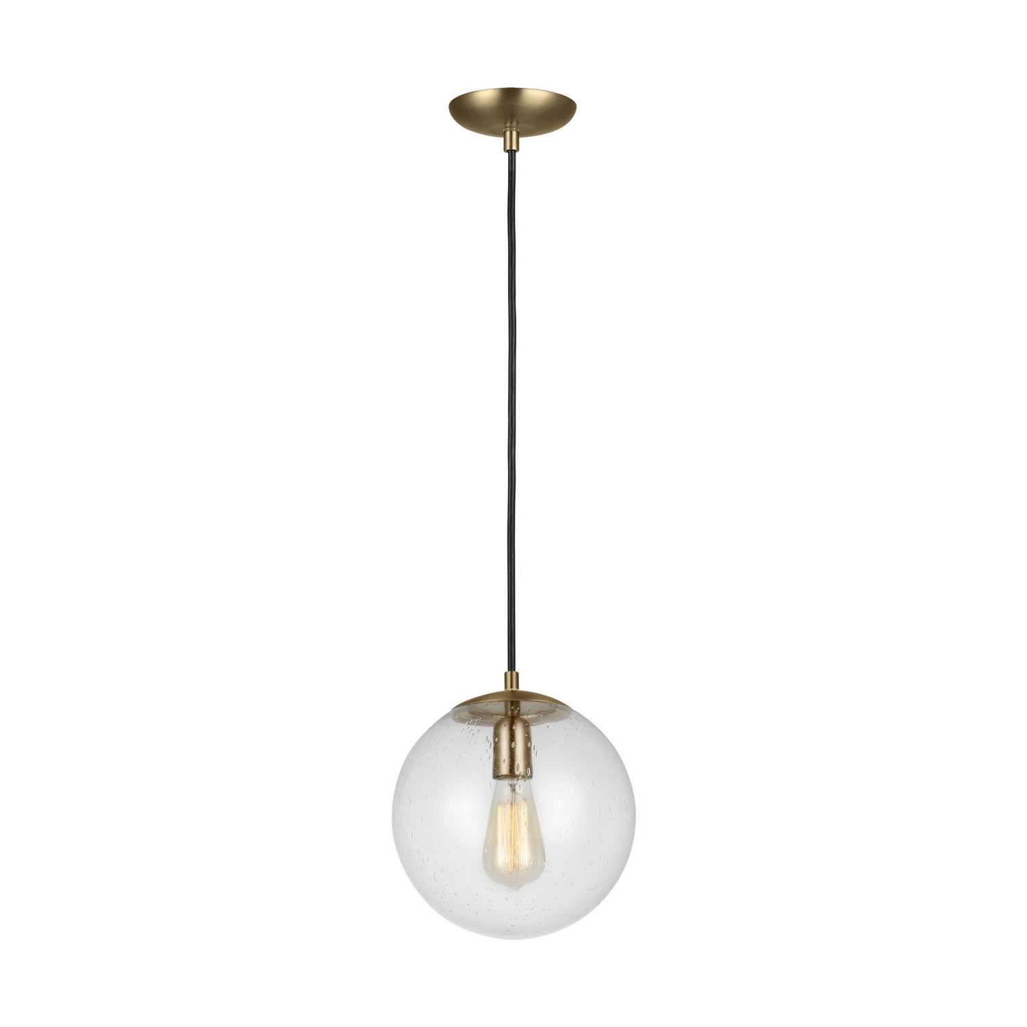 Visual Comfort Studio - 6601801-848 - One Light Pendant - Leo - Hanging Globe - Satin Brass