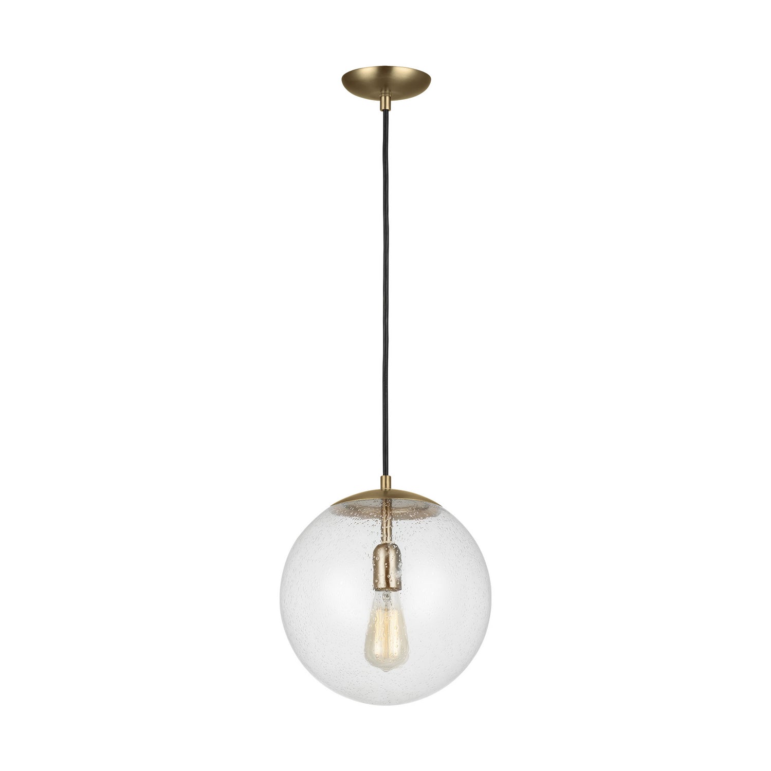 Visual Comfort Studio - 6701801-848 - One Light Pendant - Leo - Hanging Globe - Satin Brass