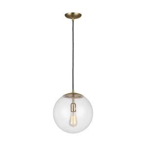 Visual Comfort Studio - 6701801-848 - One Light Pendant - Leo - Hanging Globe - Satin Brass