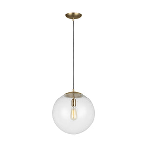 Visual Comfort Studio - 6801801-848 - One Light Pendant - Leo - Hanging Globe - Satin Brass