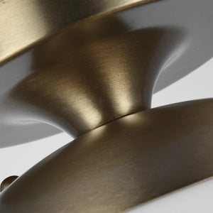 Visual Comfort Studio - 7518-848 - One Light Wall / Ceiling Semi-Flush Mount - Leo - Hanging Globe - Satin Brass
