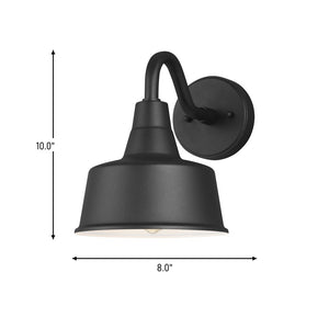 Visual Comfort Studio - 8537401-12 - One Light Outdoor Wall Lantern - Barn Light - Black
