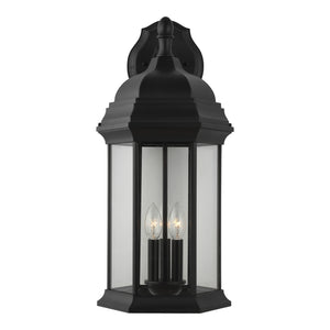 Generation Lighting. - 8738703-12 - Three Light Outdoor Wall Lantern - Sevier - Black