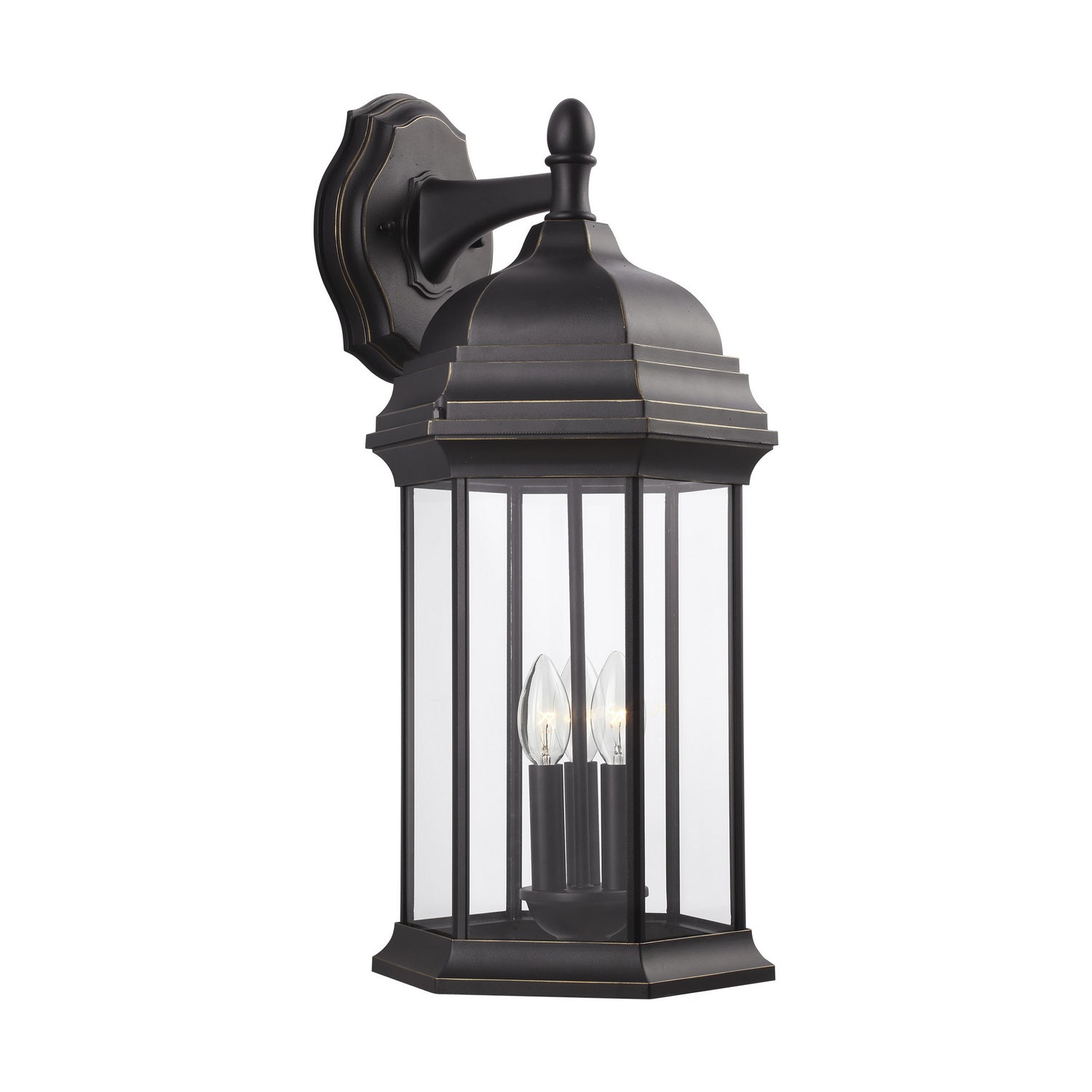 Generation Lighting. - 8738703EN-71 - Three Light Outdoor Wall Lantern - Sevier - Antique Bronze