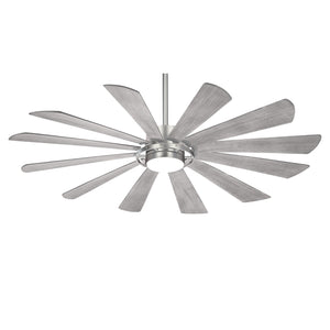 Minka Aire - F870L-BS - 65" Ceiling Fan - Windmolen - Brushed Steel