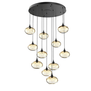 Hammerton Studio - CHB0036-11-MB-OA-C01-E2 - 11 Light Pendant - Coppa - Matte Black