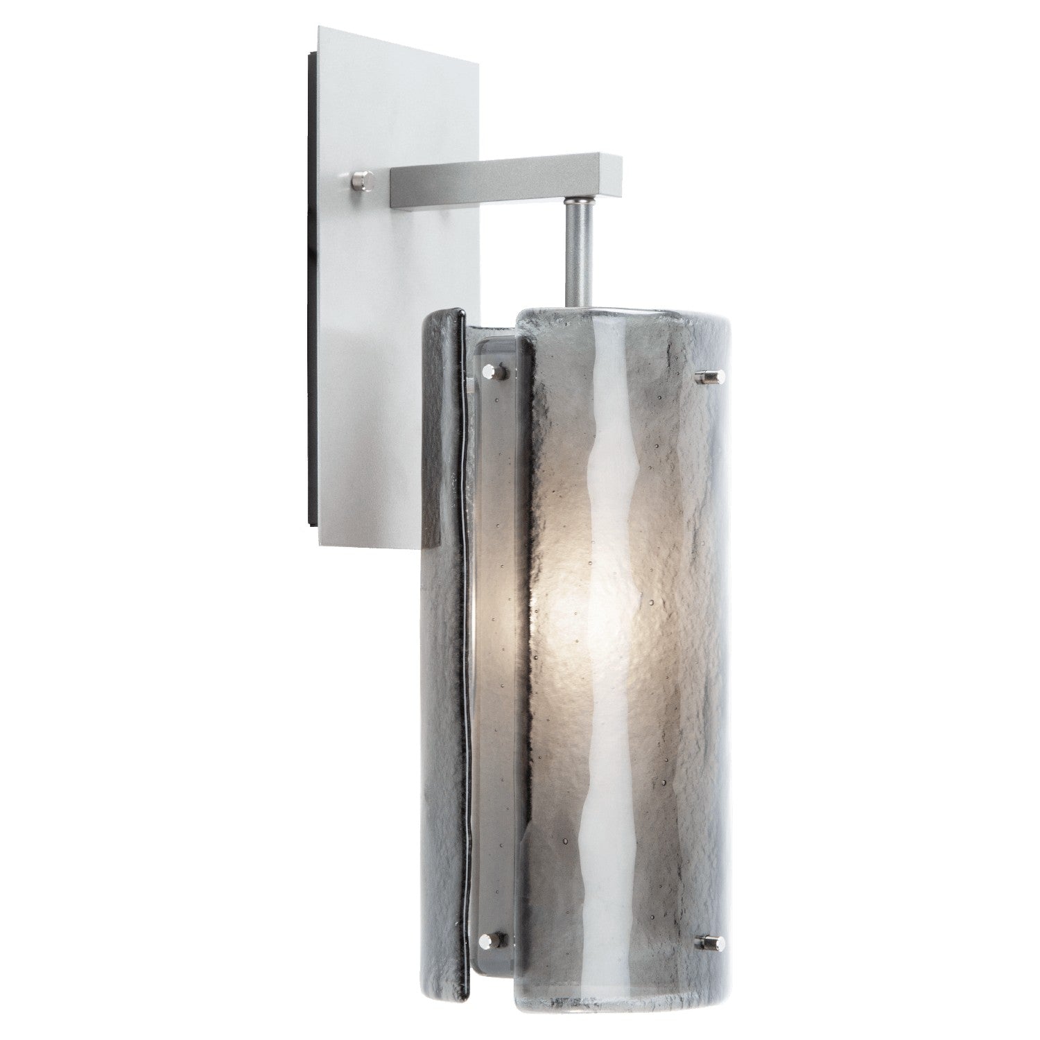 Hammerton Studio - IDB0044-18-BS-FG-E2 - One Light Wall Sconce - Textured Glass - Beige Silver