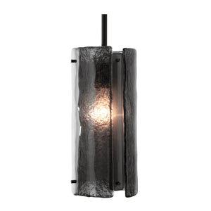 Hammerton Studio - LAB0044-08-BS-IW-001-E2 - One Light Pendant - Textured Glass - Beige Silver