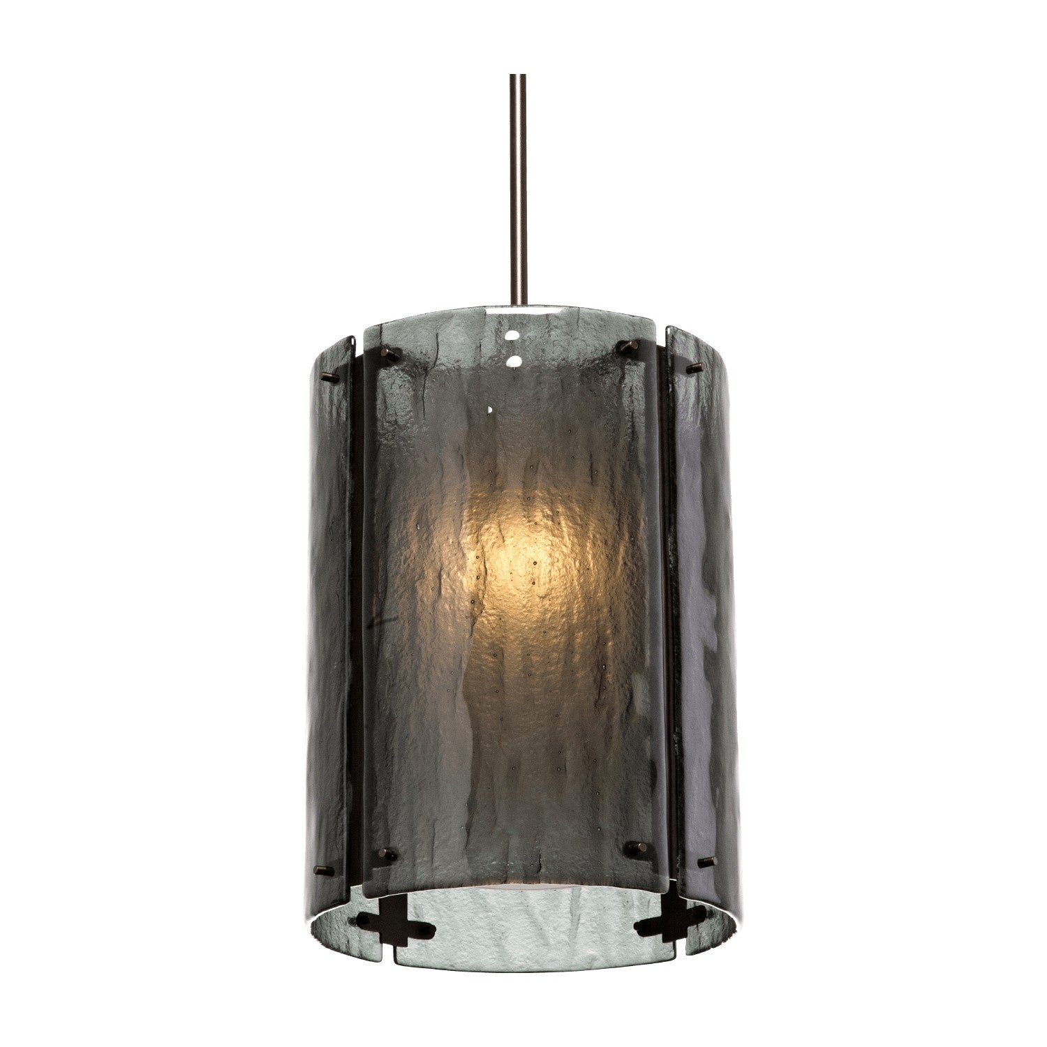 Hammerton Studio - LAB0044-16-FB-SG-001-E2 - One Light Pendant - Textured Glass - Flat Bronze