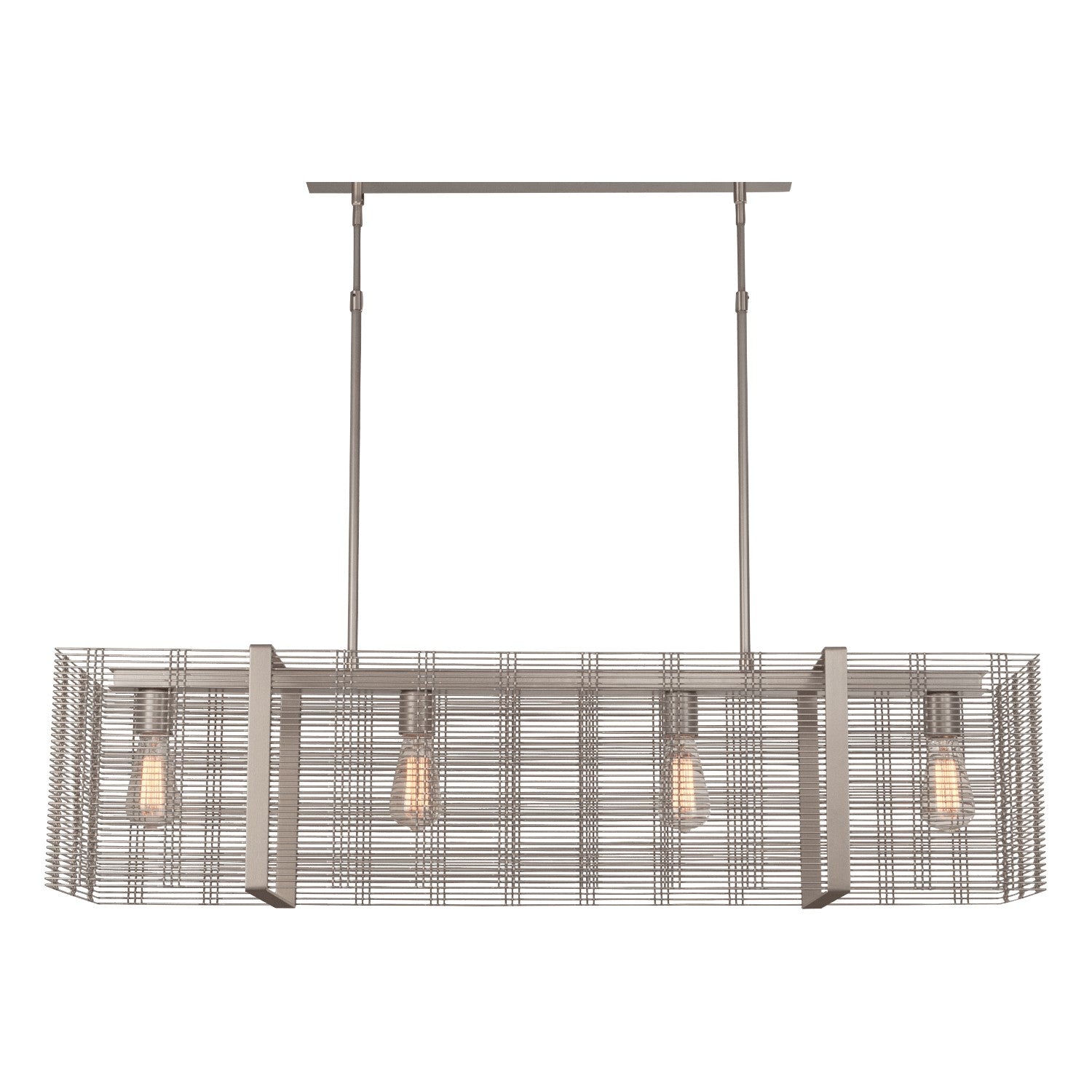 Hammerton Studio - PLB0020-45-BS-0-001-E2 - Linear Suspension - Downtown Mesh - Beige Silver