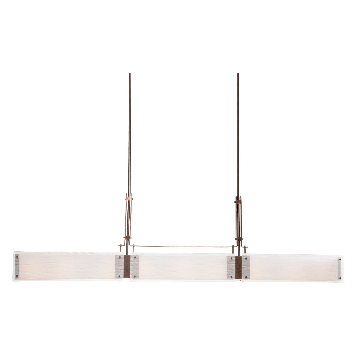 Hammerton Studio - PLB0026-0C-RB-FG-001-E2 - Six Light Linear Chandelier - Urban Loft - Oil Rubbed Bronze