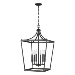 Acclaim Lighting - IN11134BK - Six Light Pendant - Kennedy - Matte Black