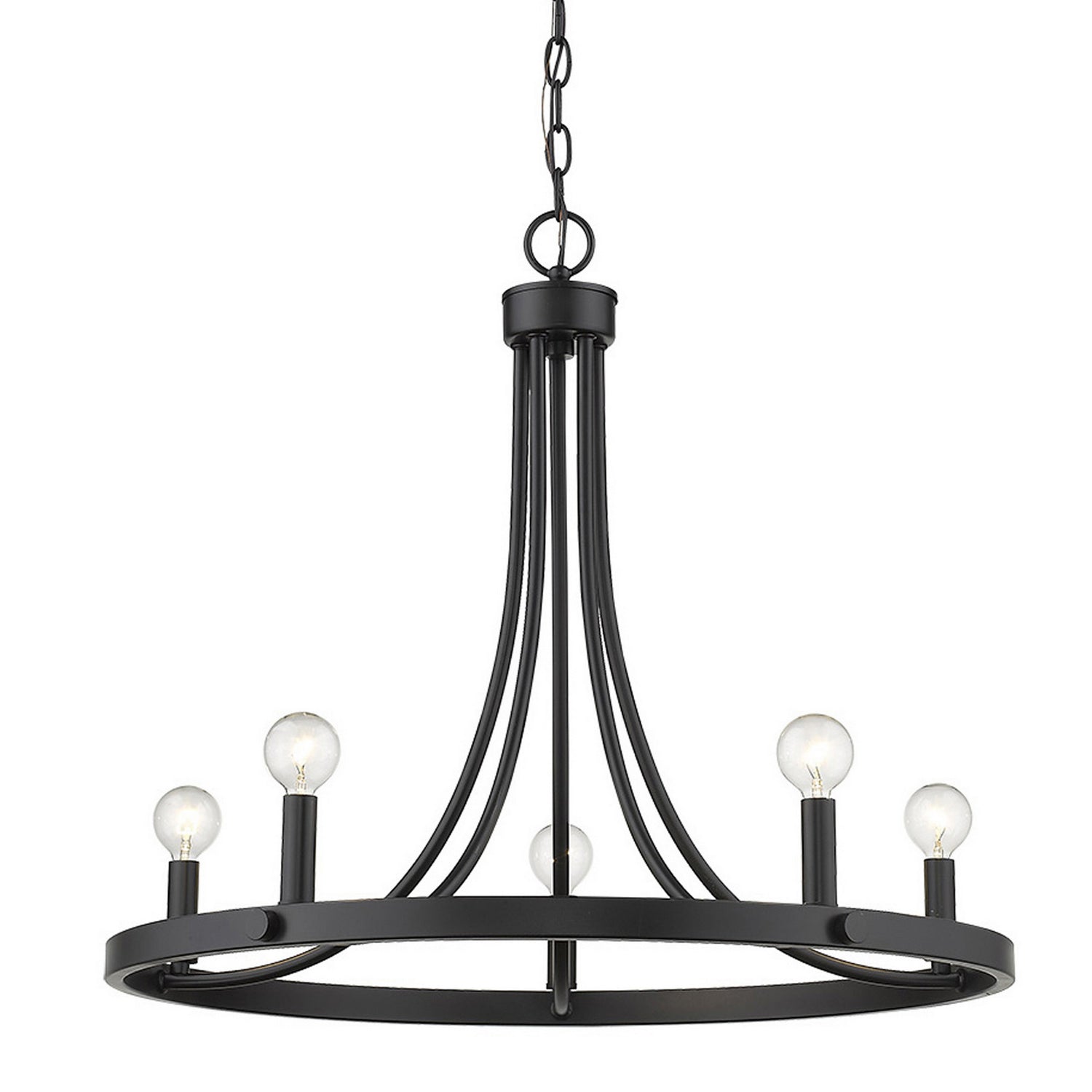 Acclaim Lighting - IN11150BK - Five Light Chandelier - Sawyer - Matte Black