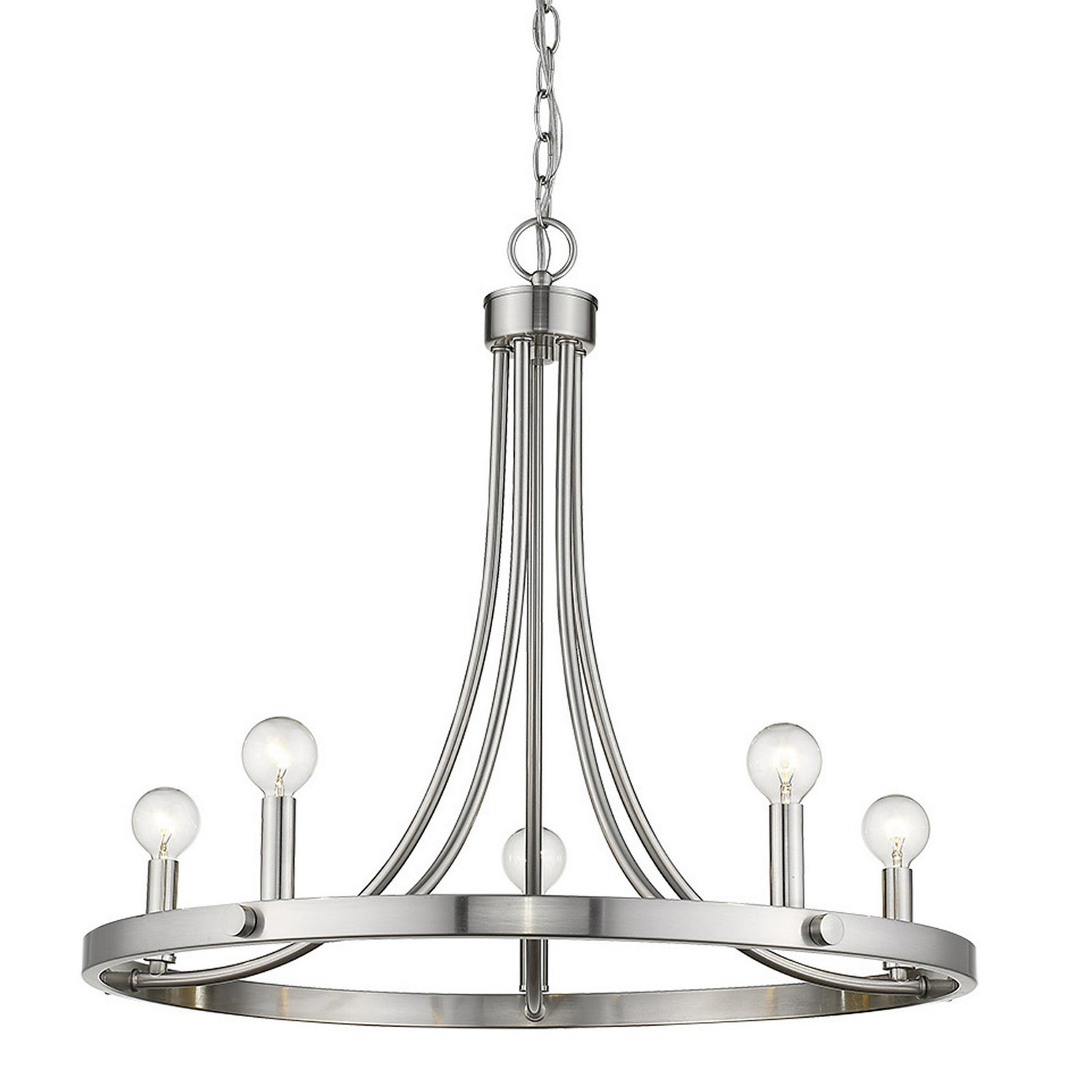 Acclaim Lighting - IN11150SN - Five Light Chandelier - Sawyer - Satin Nickel