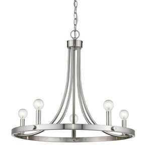 Acclaim Lighting - IN11150SN - Five Light Chandelier - Sawyer - Satin Nickel