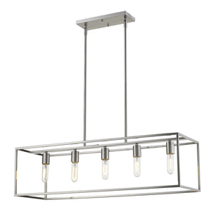 Acclaim Lighting - IN21002SN - Five Light Island Pendant - Cobar - Satin Nickel