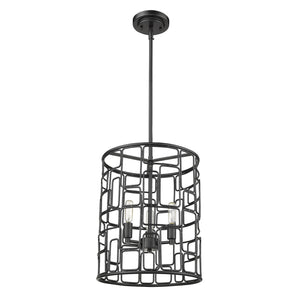 Acclaim Lighting - IN21130BK - Three Light Pendant - Amoret - Matte Black