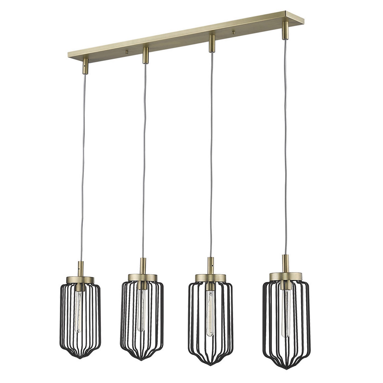 Acclaim Lighting - IN31502AB - Four Light Island Pendant - Reece - Aged Brass