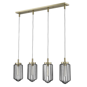 Acclaim Lighting - IN31502AB - Four Light Island Pendant - Reece - Aged Brass