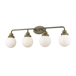 Acclaim Lighting - IN41227RB - Four Light Vanity - Portsmith - Raw Brass