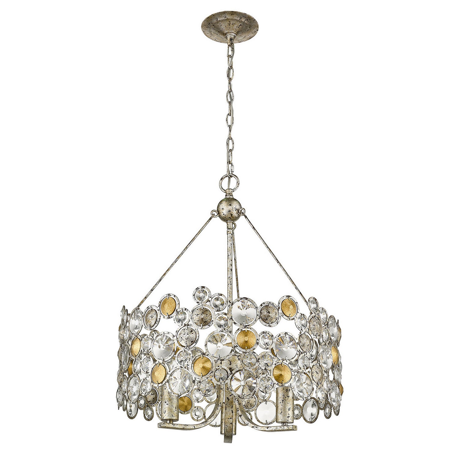 Acclaim Lighting - TP10001ASL - Three Light Chandelier - Vitozzi - Antique Silver Leaf