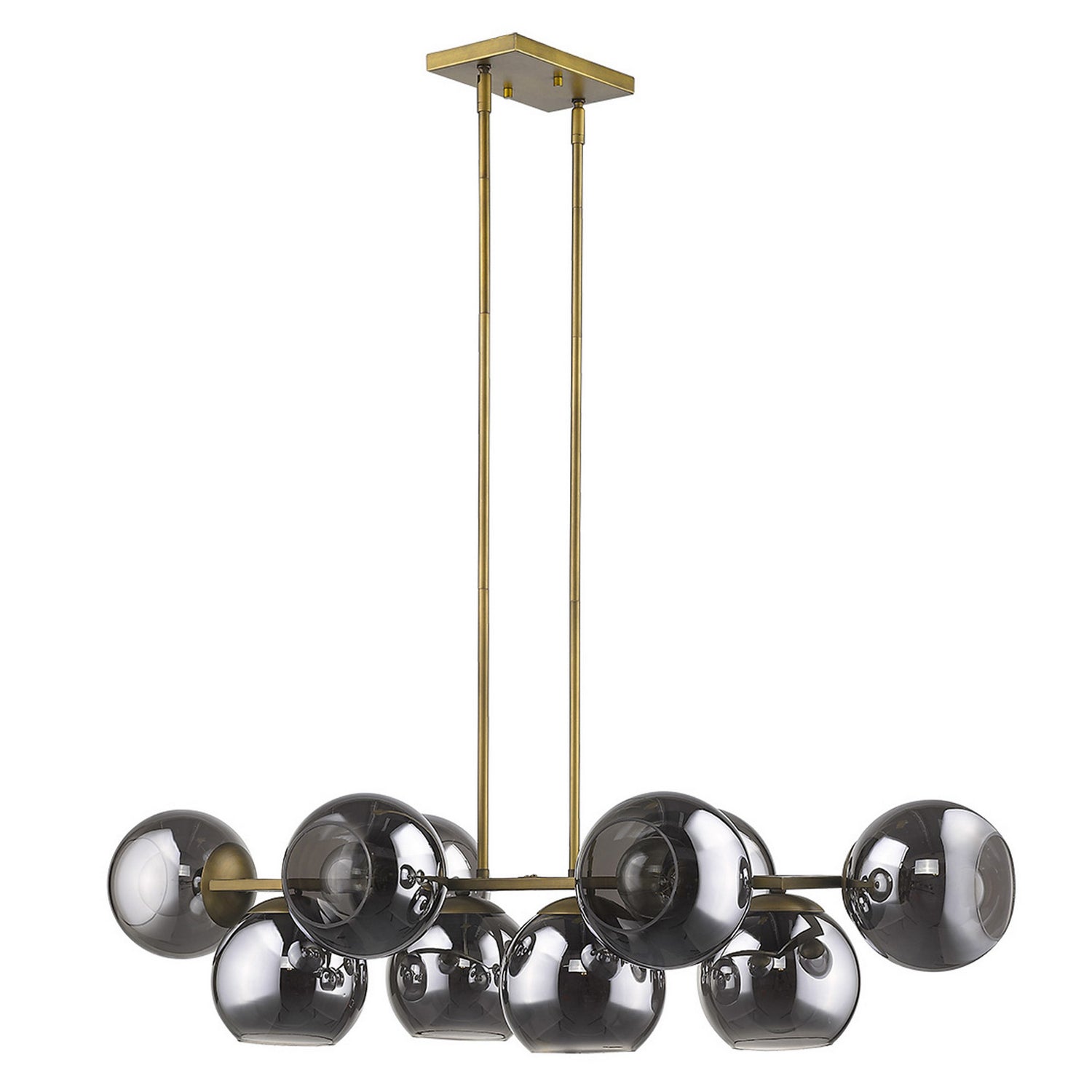 Acclaim Lighting - TP20036AB - Ten Light Island Pendant - Lunette - Aged Brass