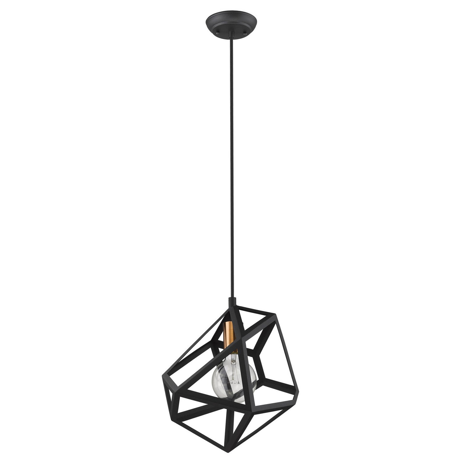 Acclaim Lighting - TP30080BK - One Light Pendant - Hedron - Matte Black