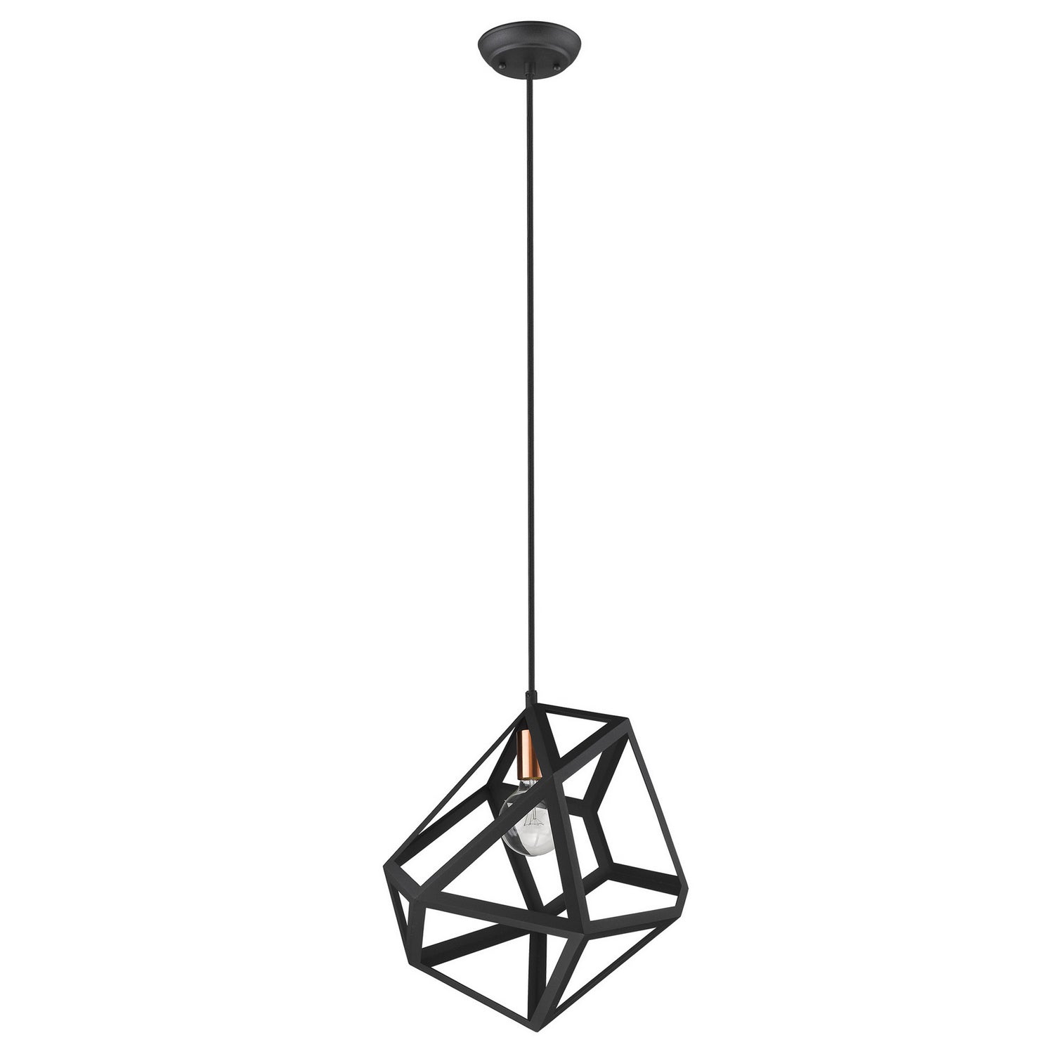 Acclaim Lighting - TP30081BK - One Light Pendant - Hedron - Matte Black